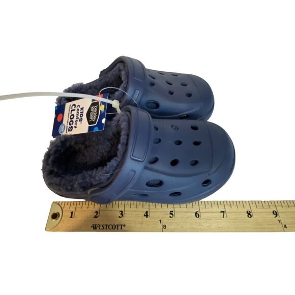 Berkley and Jensen Navy Blue Kids Lined Clogs Size 10 - Picture 5 of 6